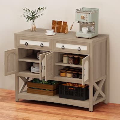 Moasis 47.2" Sideboard Buffets with 2 Drawers