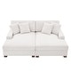 preview thumbnail 94 of 137, Oversized Modular Sectional Sofa Set with Pillows for Living Room