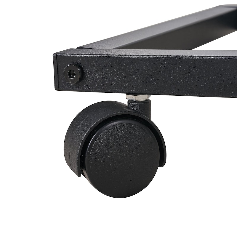 VECELO Coffee Table Set of 2 Coffee Tables and Side Table Set with Charging Station C Shaped End Table with Wheels