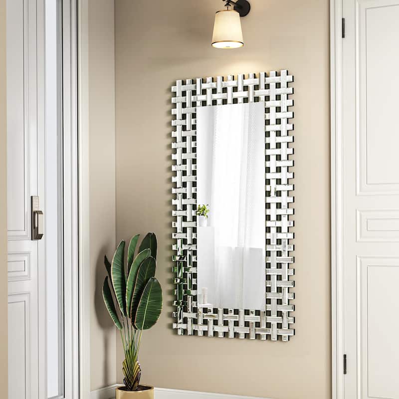KOHROS Modern Rectangle Bathroom Wall Mirror - 23.6"x46.5"