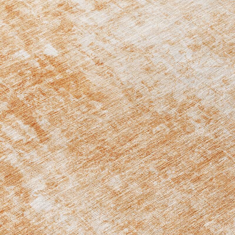 Machine Washable Indoor/ Outdoor Chantille Abstract Solid Rug