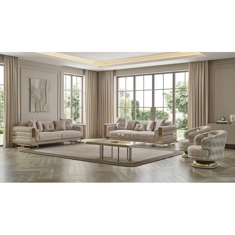 Axel 4 Pieces Living Room Sets 2 Sofa 2 Chair