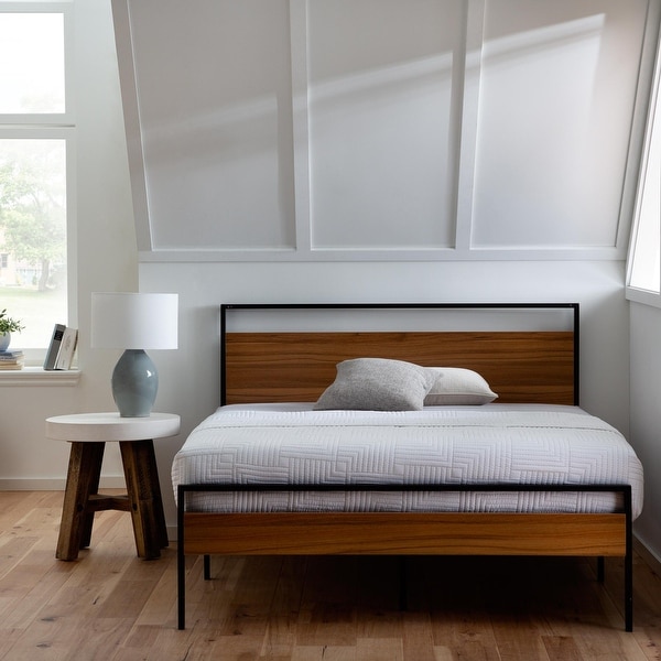 Brookside Nora Metal and Wood Platform Bed. Opens flyout.