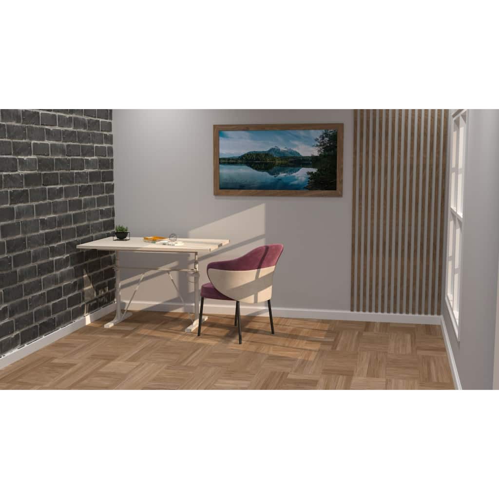 Desk with Height Adjustable Top - 48" - White