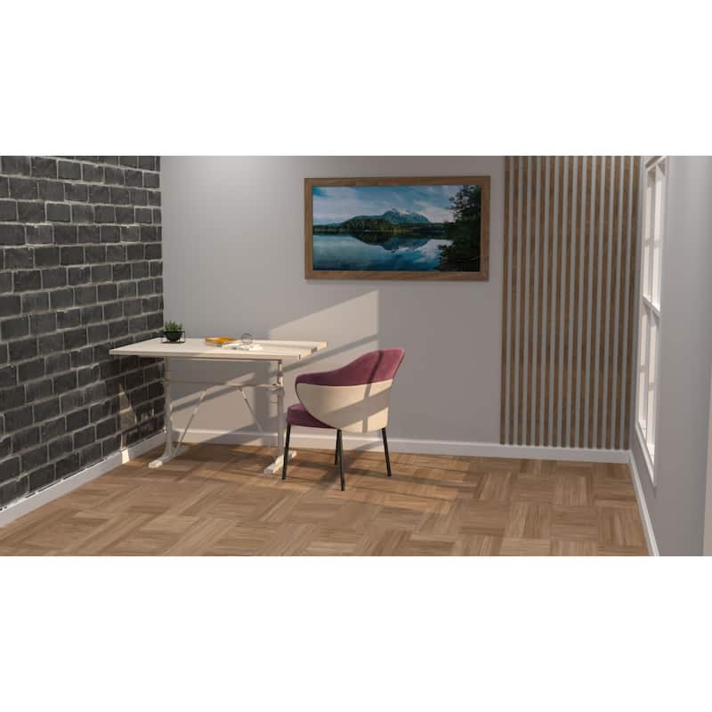 Desk with Height Adjustable Top - 48" - White