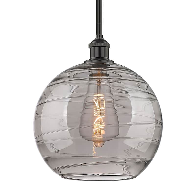 Innovations Lighting 616-1S 13 12 Athens Deco Swirl Pendant Athens - Matte Black