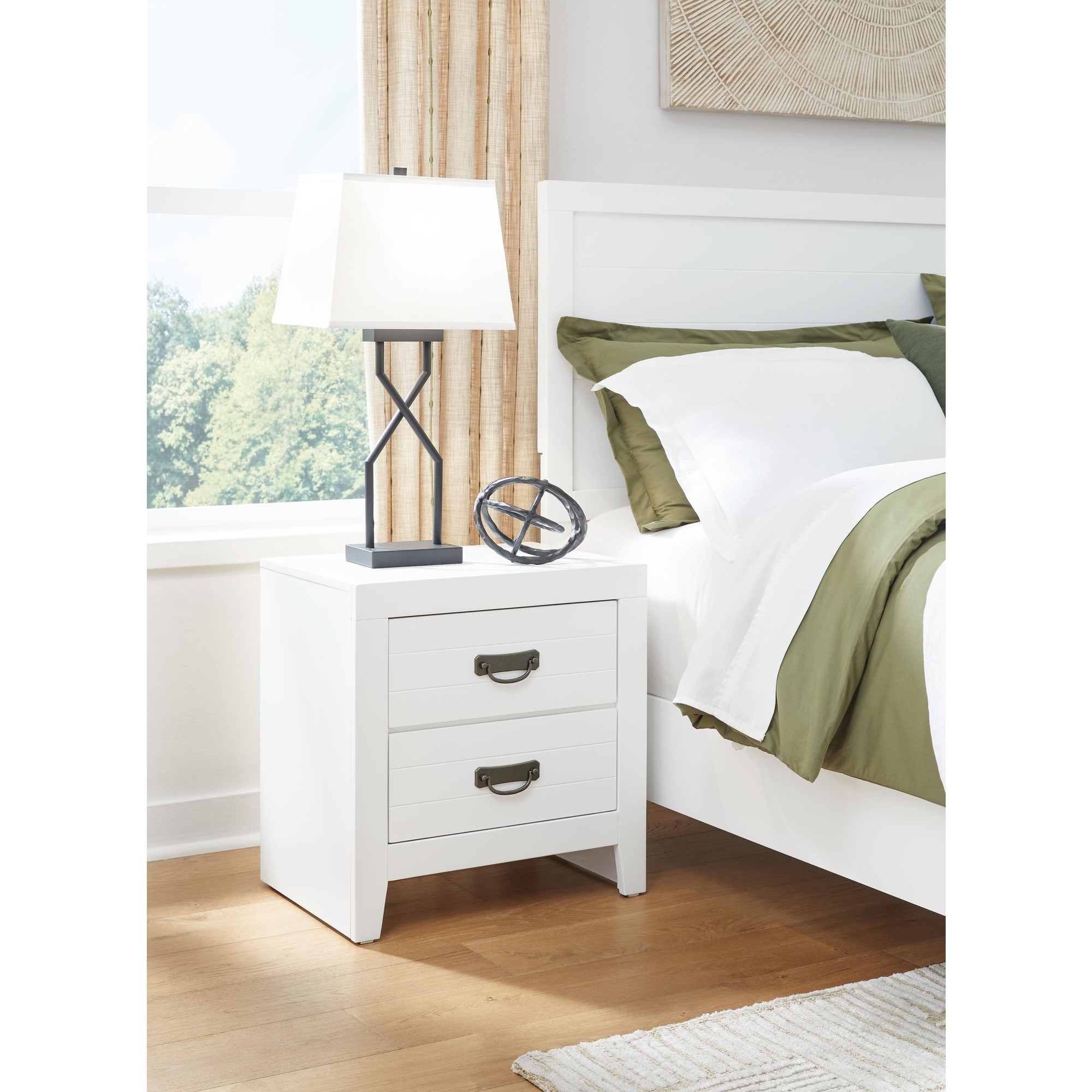 Signature Design by Ashley Binterglen White Nightstand