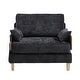 preview thumbnail 6 of 33, Chenille Upholstered 3-in-1 Convertible Sleeper Foldable Sofa Bed Recliner Chair with 3 Pillows