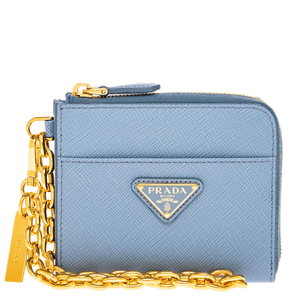 Prada Saffiano Leather Zip Wallet