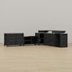 preview thumbnail 10 of 93, 100% Solid Wood Outdoor Kitchen Cabinet Set, Modular Patio BBQ Island Sideboard Buffet Pantry