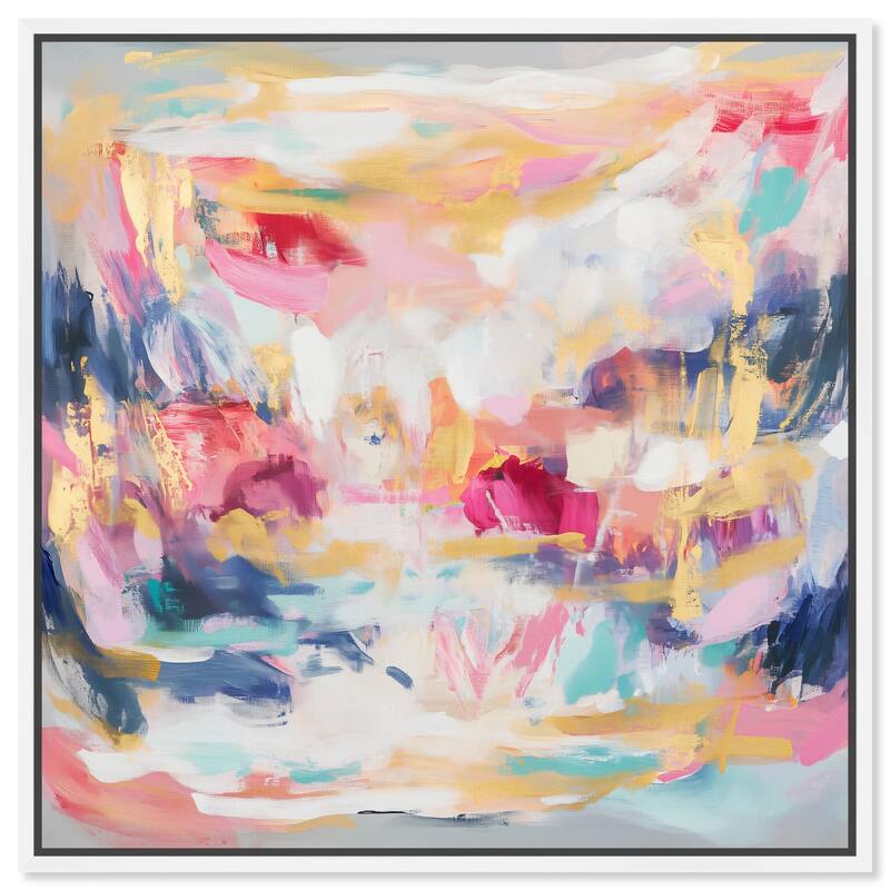 Balipink II Canvas by Art Remedy - White - 16" x 16"