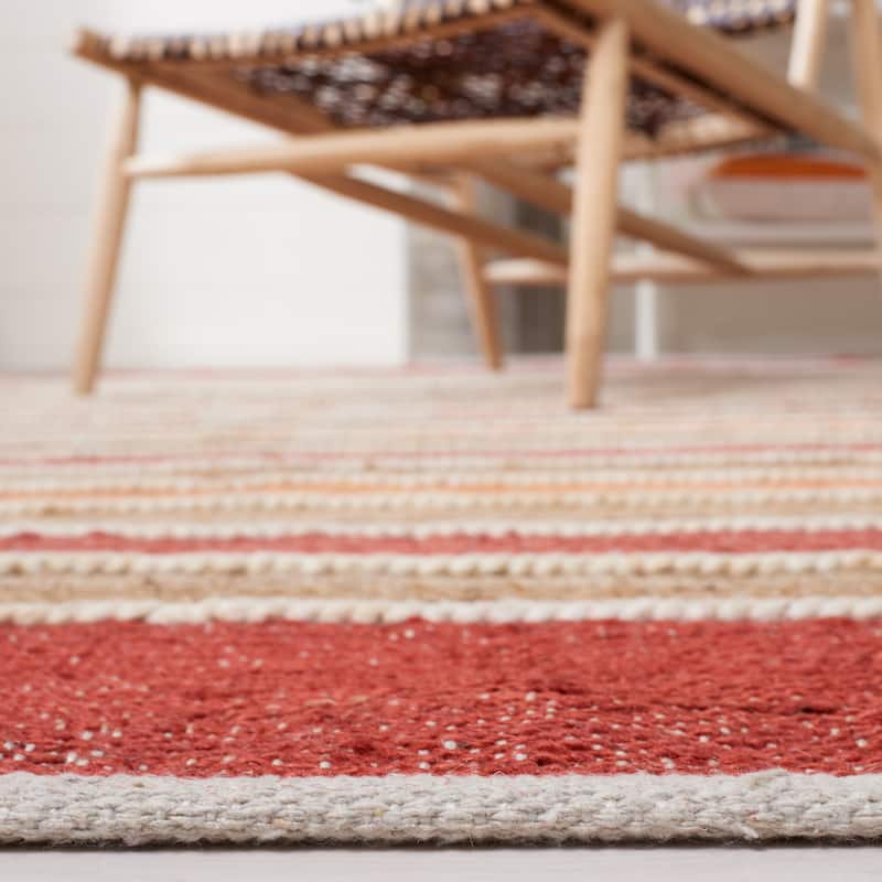 SAFAVIEH Handmade Striped Kilim Tenisha Stripe Wool Rug