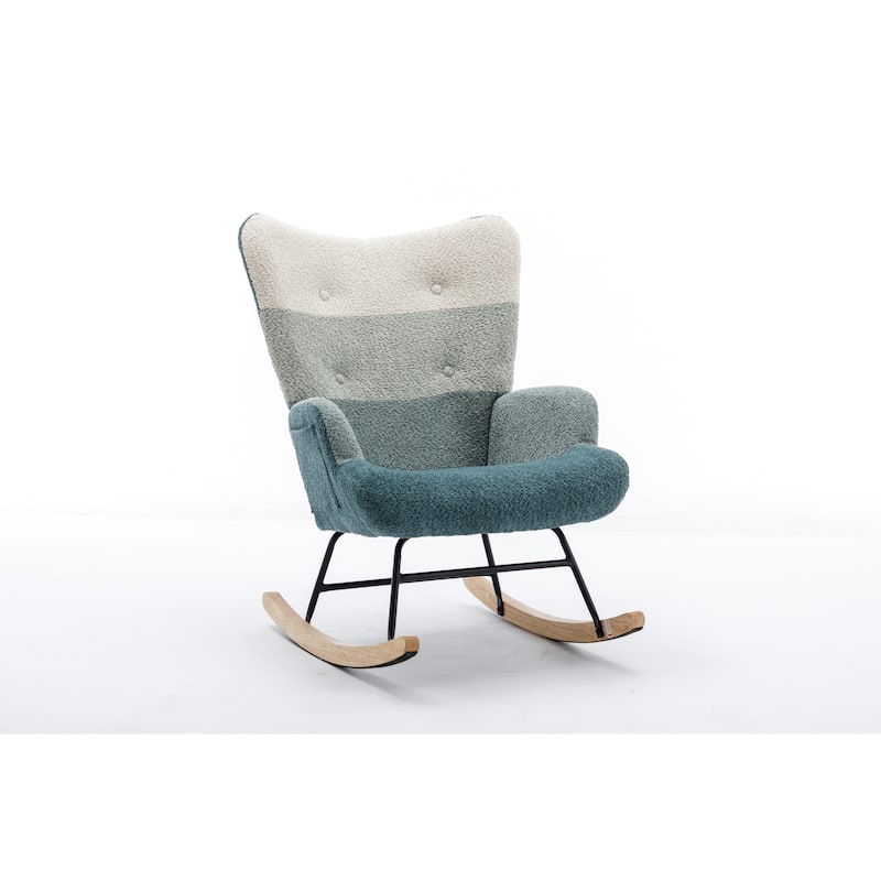 Modern Patchwork Accent Chair for Living Room Bedroom Studio