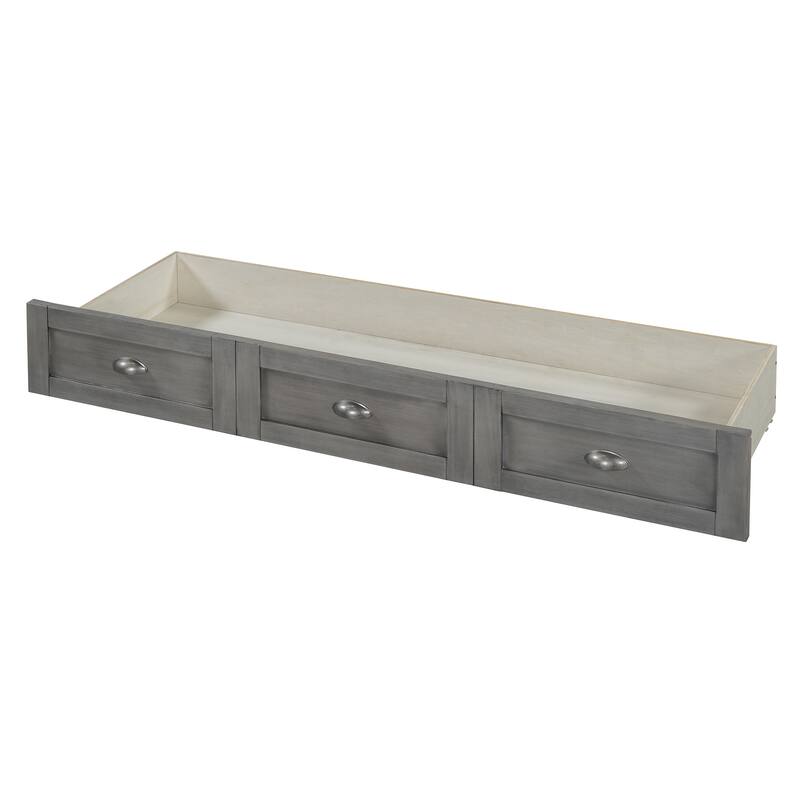 Modern Style Murphy Bed with Large Versatile Storage Drawers for Bedroom