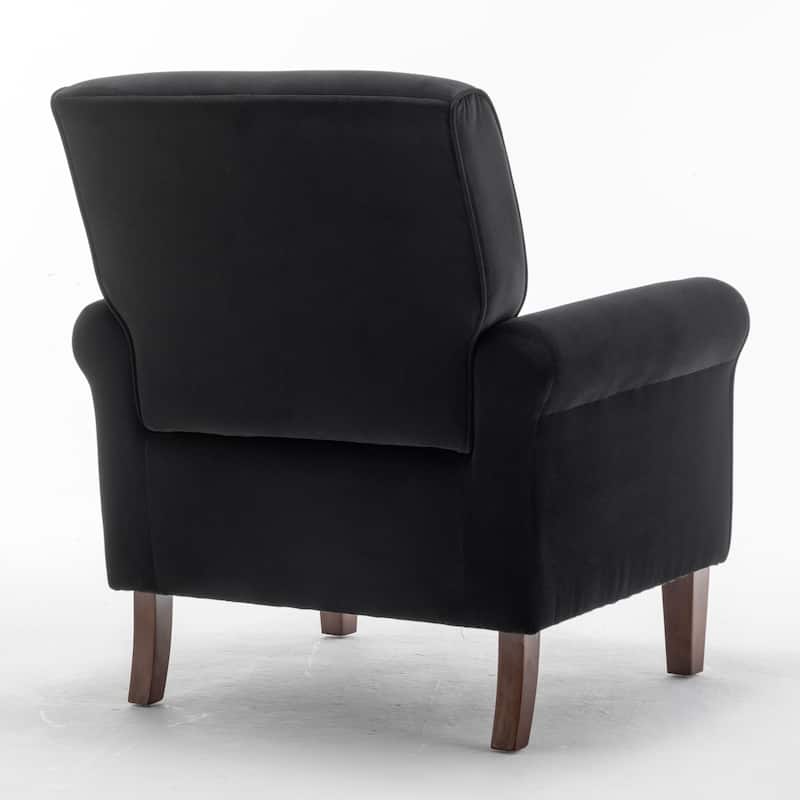 Traditional Rolled Arm Living Room Armchair