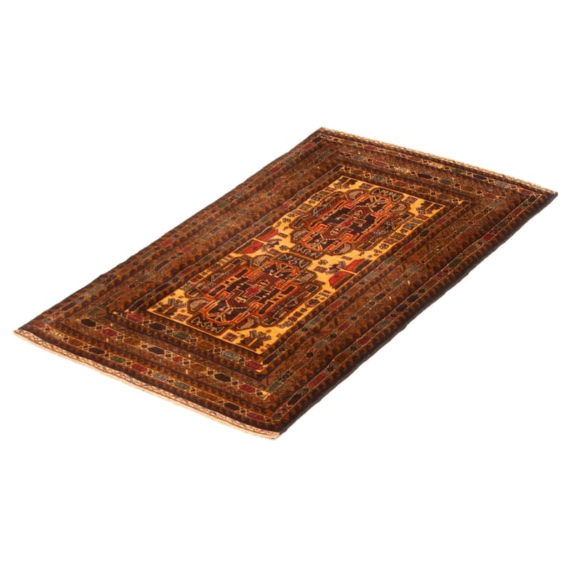 Teimani Brown Rug 3'0" x 5'4" - 3'0 x 5'4