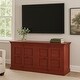 preview thumbnail 1 of 4, Red Solid Wood Sideboard Cabinet - 72" - 73"