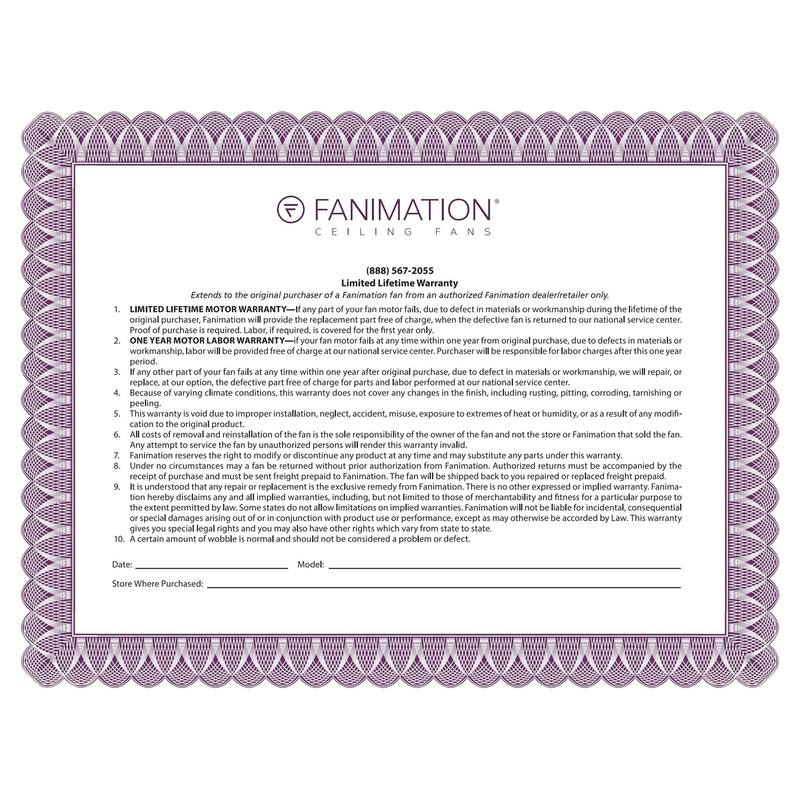 Fanimation Kwad 52 inch Indoor Ceiling Fan with LED Light Kit and Remote - Dark Bronze with Reversible Cherry/Dark Walnut Blades