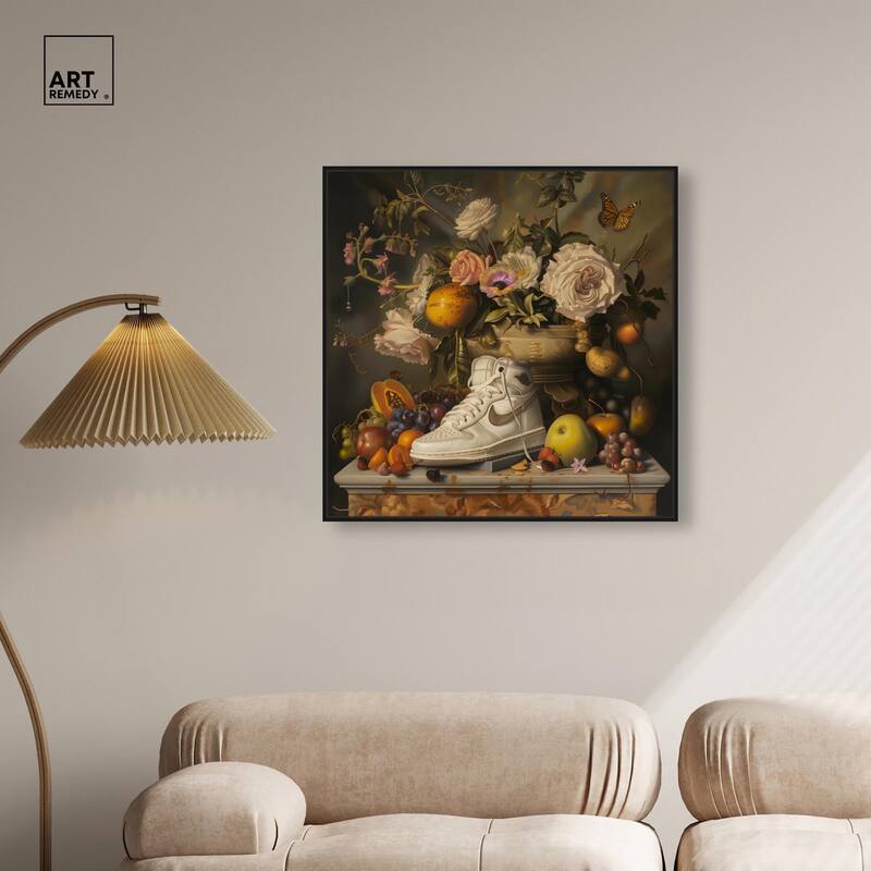 Classical Still Life Sneaker Canvas by Art Remedy