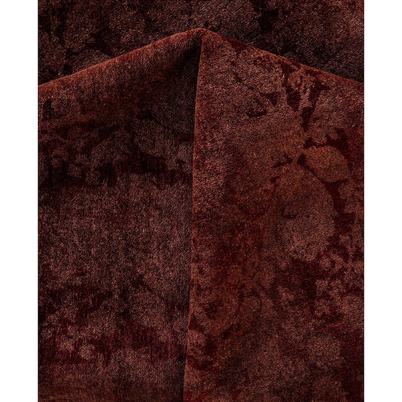 Overdyed One-of-a-Kind Hand-Knotted Area Rug - Brown - 7' 10" x 8' 0"
