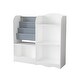 preview thumbnail 15 of 15, White Multi-Layer Shelves Bookcase and Toy Organizer