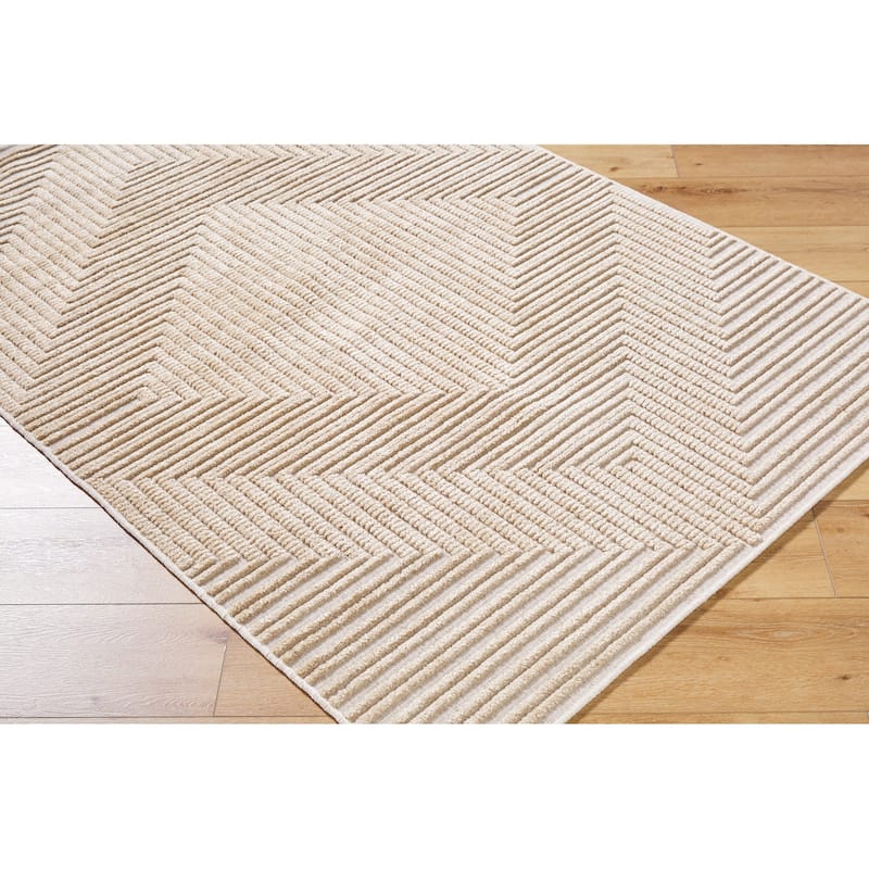 Livabliss Bohemian & Eclectic Lyna Diamond Washable Area Rug