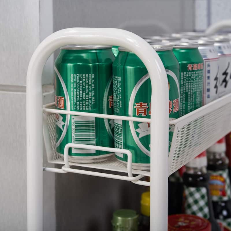 21"Four Layers Honeycomb Mesh Style Removable Storage Cart