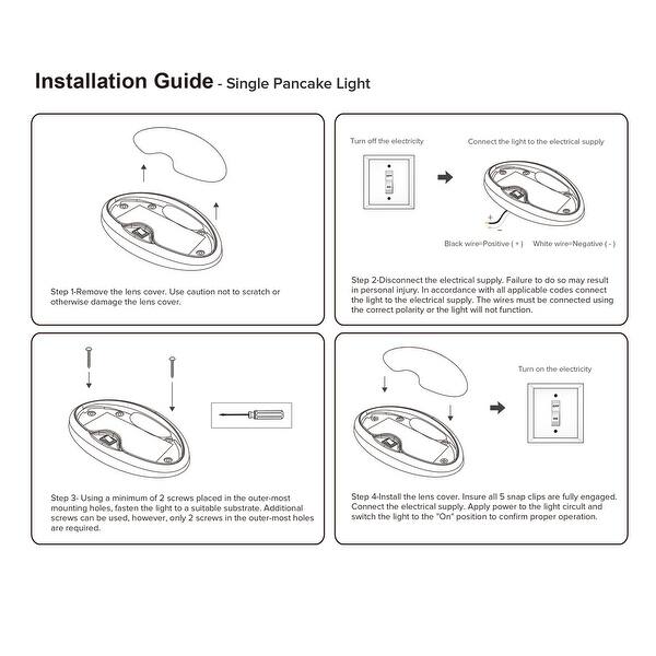 HugeAuto 2Pack 12V Warm LED Caravan Light Camper Interior Light Reading Switch Camper Van Caravan Boat Interior Light