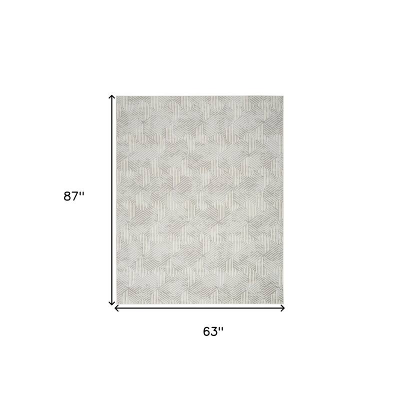 Lipem Power Loomed Geometric Modern Area Rug By HomeRoots