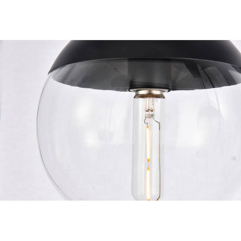 5-Light Pendant with Clear Glass (Brass, Chrome, Black)