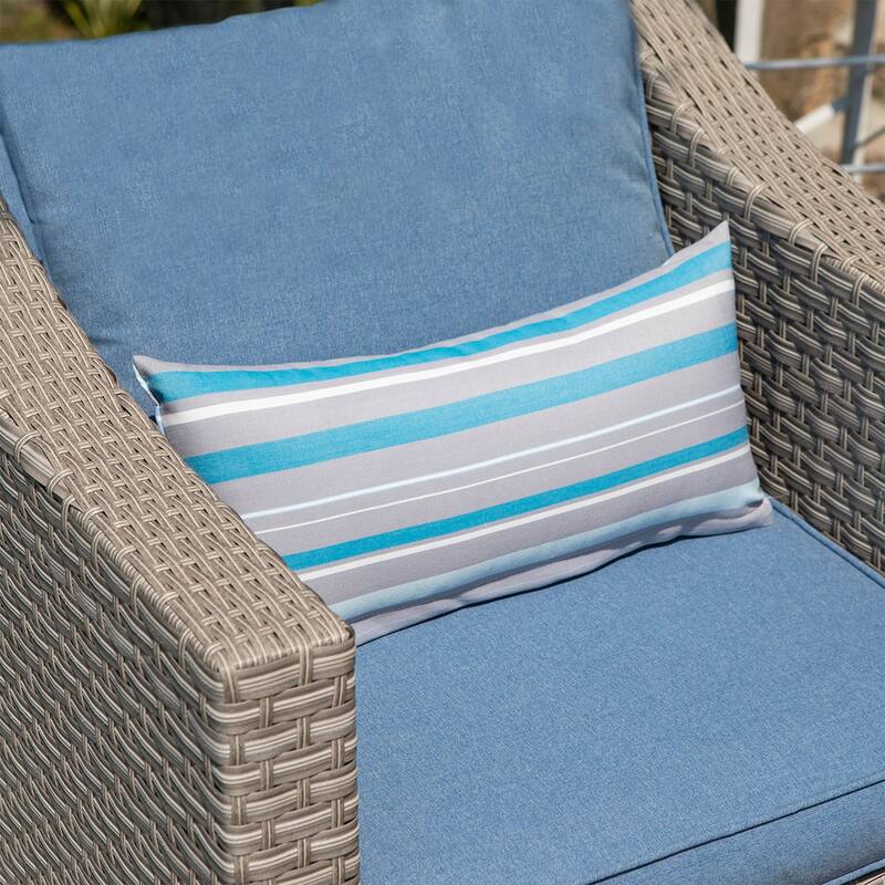COSIEST 5-piece Outdoor Patio Wicker Conversation Sofa Set