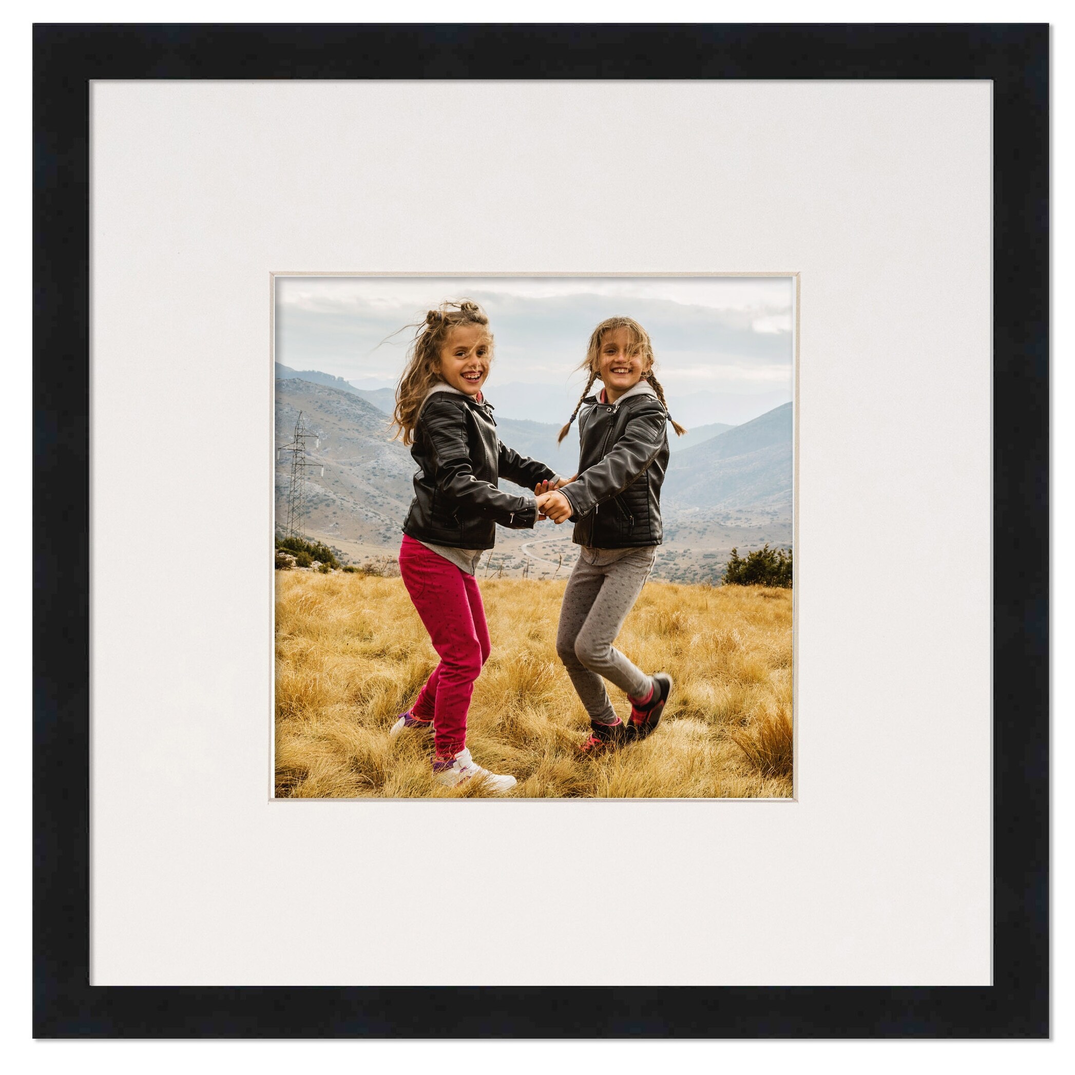 8x8 Frame with Mat - White 11x11 Frame Wood Made to Display Print or Poster  Measuring 8 x 8 Inches with Black Photo Mat - On Sale - Bed Bath & Beyond -  38554300