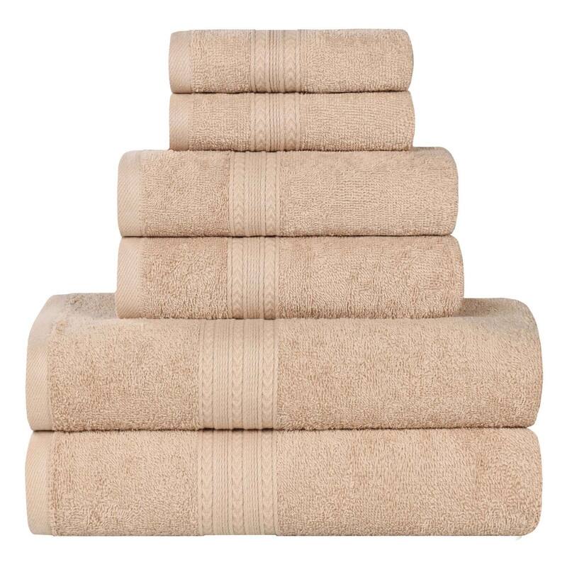 Eco-Friendly Sustainable Cotton 6-Piece Bathroom Towel Set