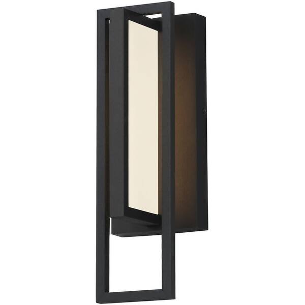 slide 2 of 4, Maxim 40652 Formation VX 14" Tall LED Outdoor Wall Sconce Black