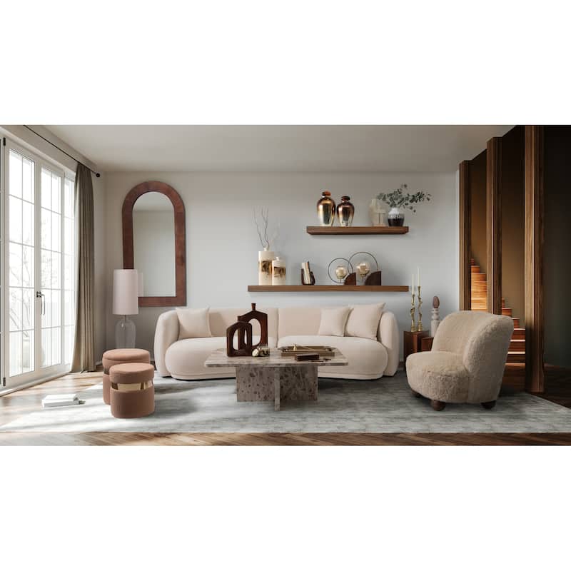 Sagebrook Home Modern Neutral Glass Bottle Table Lamp - 11" x 11" x 50"