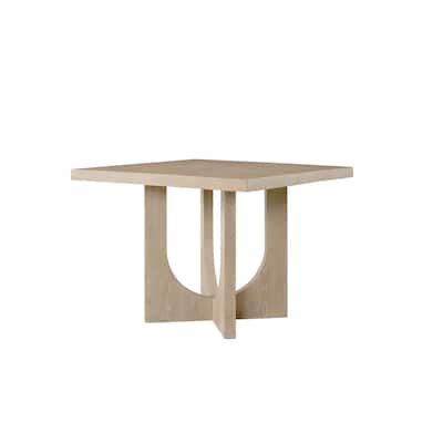 Modern Wood Counter Height Kitchen Table, Dining Surface, Light Brown