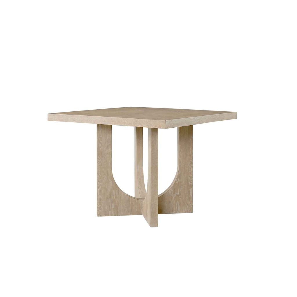 Modern Wood Counter Height Kitchen Table, Dining Surface, Light Brown