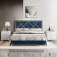 preview thumbnail 5 of 24, CraftPorch 3 Piece Bedroom Nightstands Set Velvet Upholstered Bed