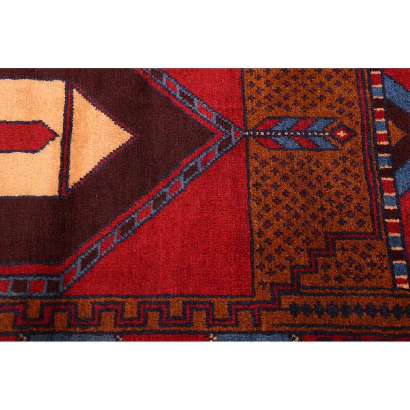 ECARPETGALLERY Hand-knotted Teimani Red Wool Rug - 3'5 x 6'6