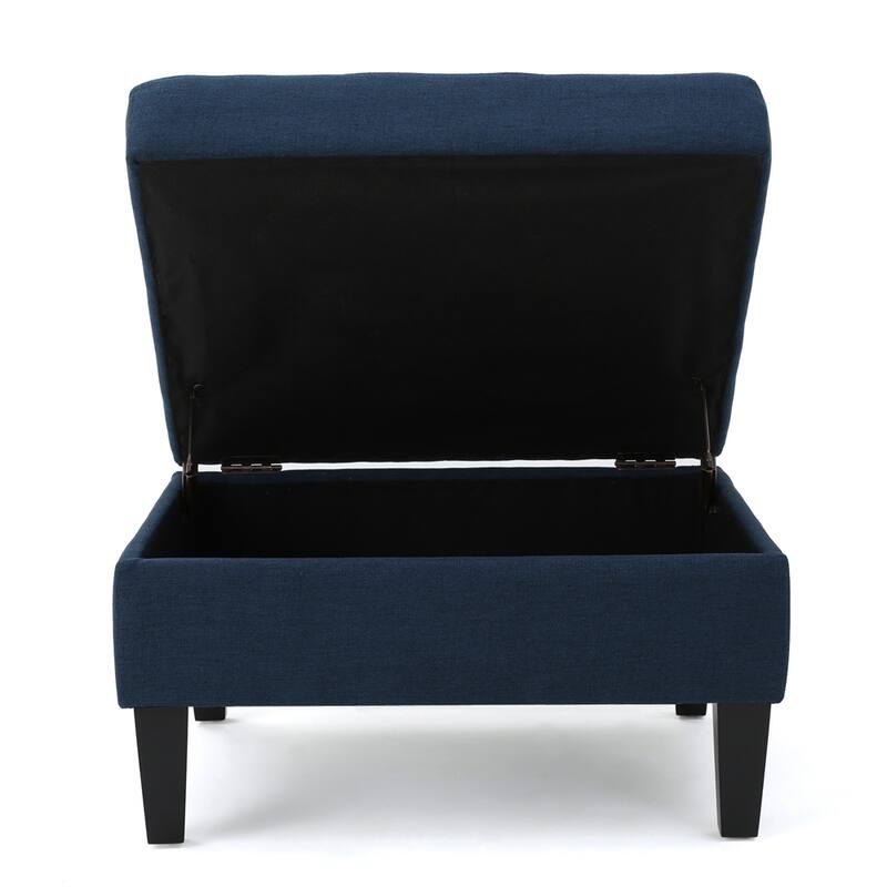 Tufted Large Rectangular Storage Ottoman