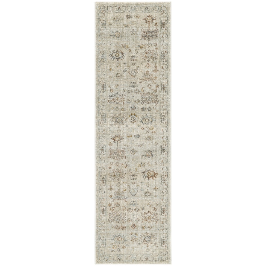 Niba Power Loomed Distressed with Fringe Area Rug By HomeRoots - 8' Runner