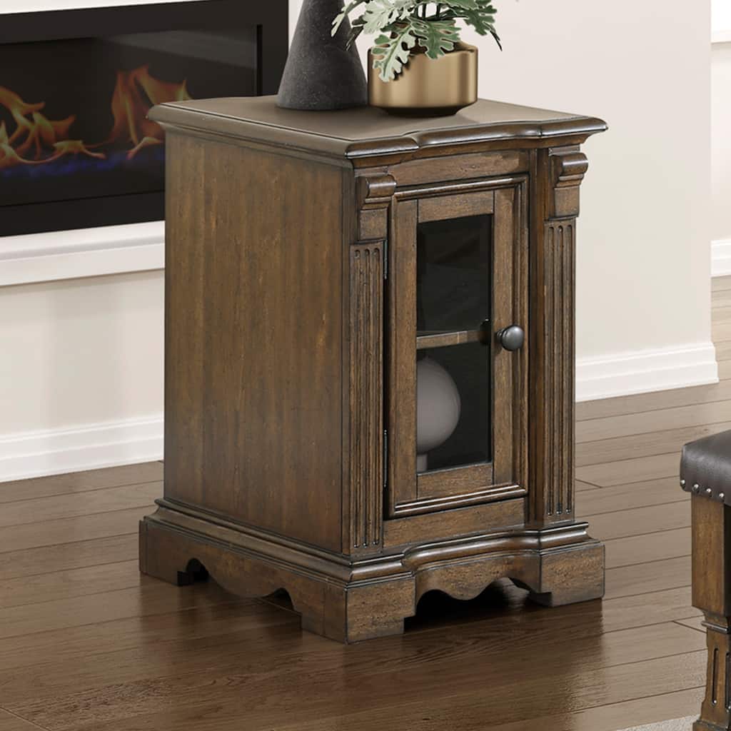 Dionne Rectangular Wood Chairside Table