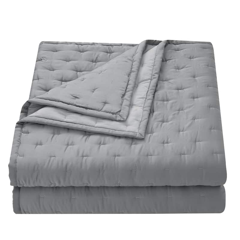 HiEnd Accents Premium 100% Lyocell Silky Soft Modern Contemporary 3 Piece Quilt Set