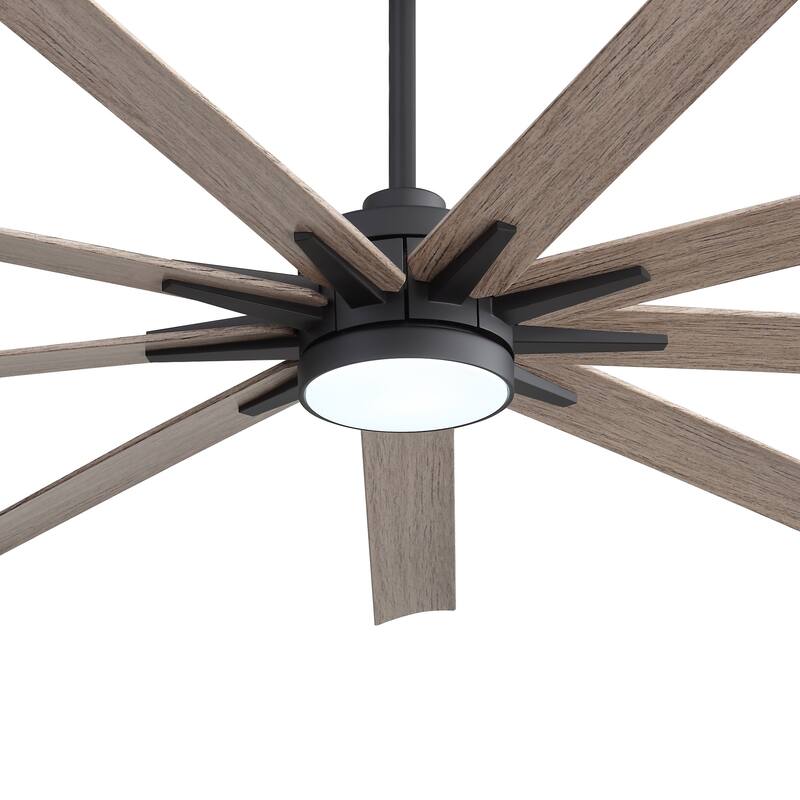 65" Modern Integrated LED Ceiling Fan with Light and Remote
