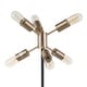 preview thumbnail 11 of 20, Lumisource Spark Contemporary Table Lamp in Black and Antique Brass - 12.25"Lx12.25"Wx22.25"H