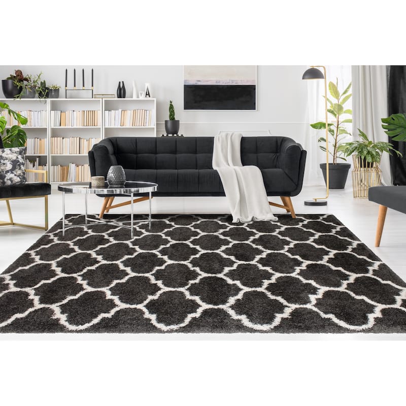 Noori Rug Lux Ava Trellis 2-Inch Shag Rug