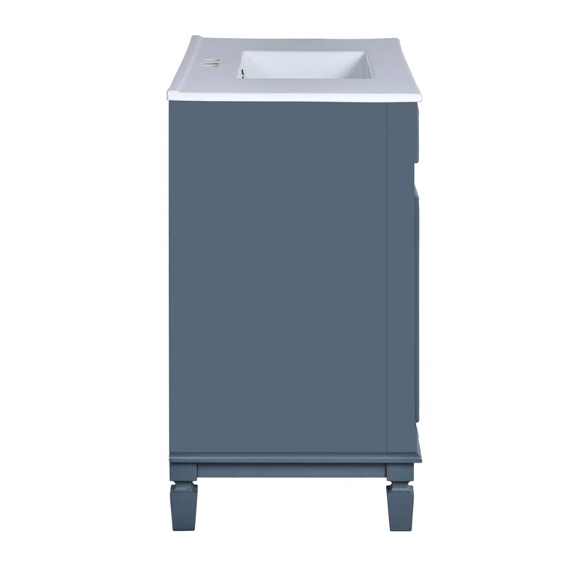 36-Inch Single Sink Bathroom Vanity with Soft-Close Doors, 2 Drawers, and Stylish Modern Design