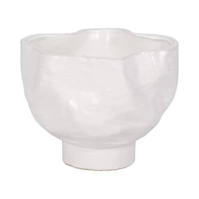 Sagebrook Home Ceramic Soy Wax Candle for Serene Outdoor Ambience - 6" x 6" x 5"