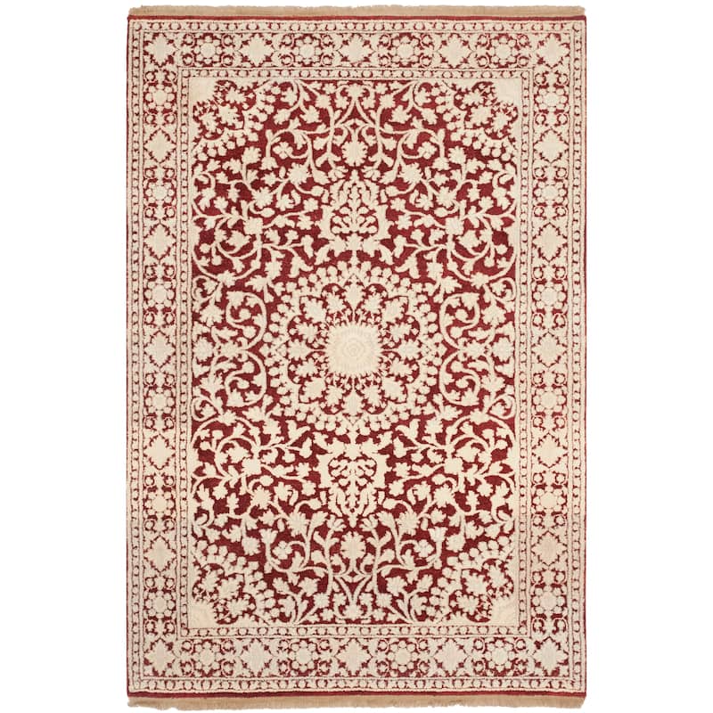 SAFAVIEH Couture Hand-knotted Ganges River Nikia Traditional Oriental Wool Rug with Fringe