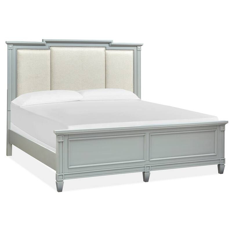 Magnussen Home Glenbrook Pebble Upholstered Panel Bed - Queen